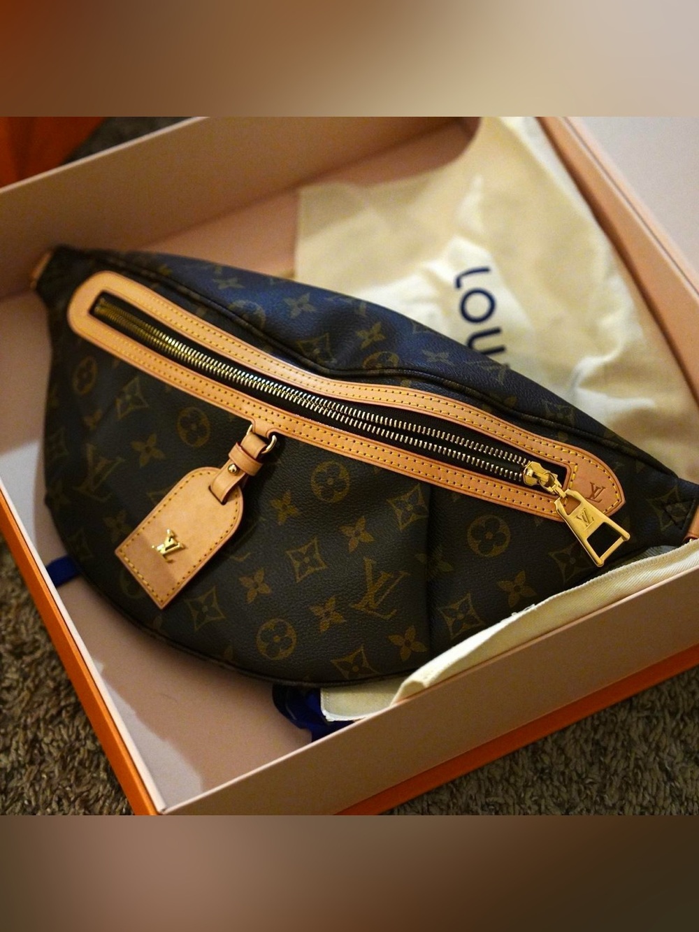 Louis Vuitton Monogram Canvas Brown Belt Bag